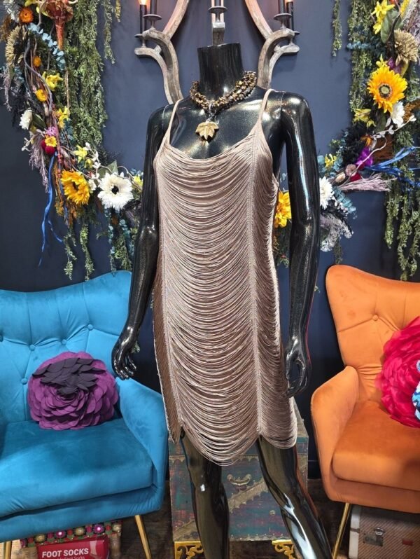 H&M Cascading fringe mini dress